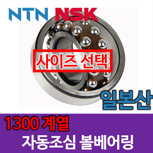 [일제 일본 NSK NTN] 자동조심 볼베어링 1300 계열